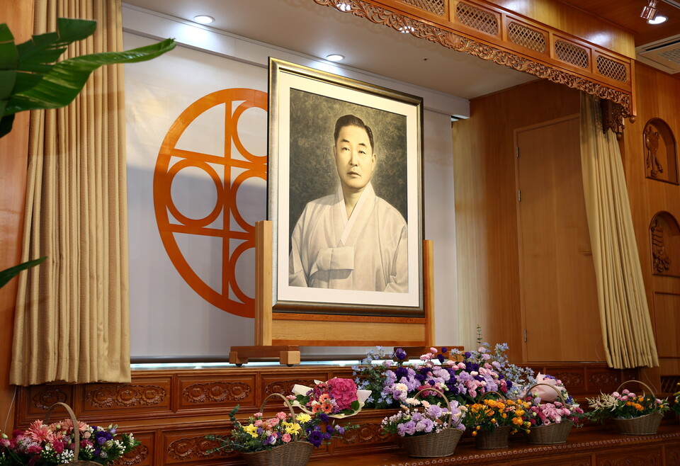 진각종은 5월 10일 오후 2시 30분 서울 진각문화전승원 1층 무진설법전에서 ‘회당대종사 탄생 120주년 기념불사’를 봉행했다.