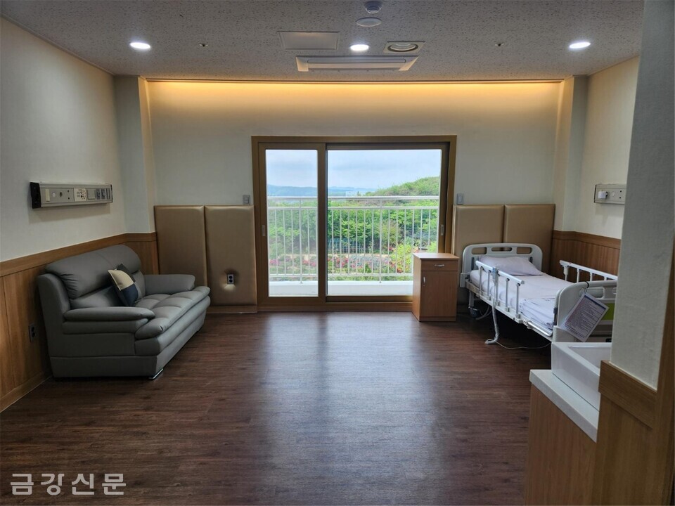 아미타불교요양원 병원 내부 병실 모습.