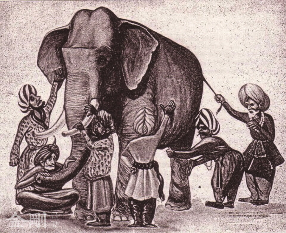 이솝이야기에 나오는 ‘장님 코끼리 만지기’는 팔만대장경의 일부인 〈육도집경〉 중 ‘경면왕경’의 내용이다.