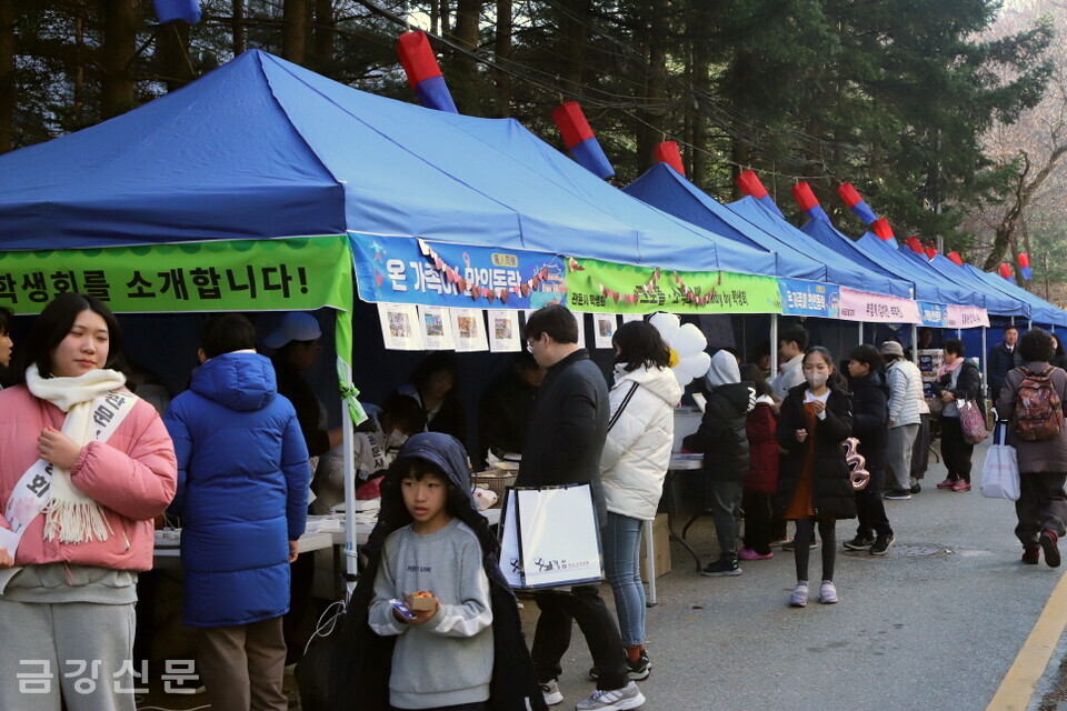 시민들이 다양한 먹거리를 구매하고, 체험활동에 참여하고 있다.  